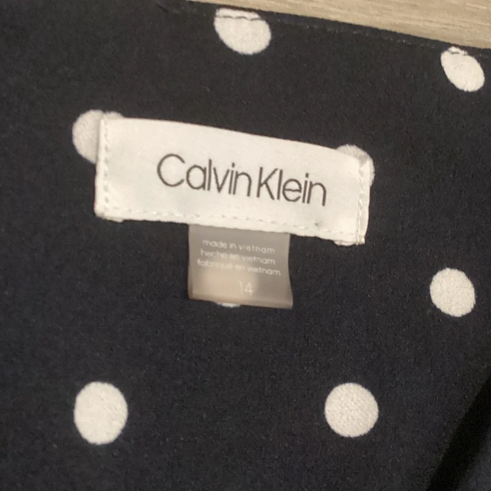 Calvin Klein Black and White Polka Dot Jumpsuit - Picture 5 of 8